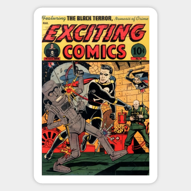 Exciting Comics No. 45 Sticker by Doc Multiverse Designs